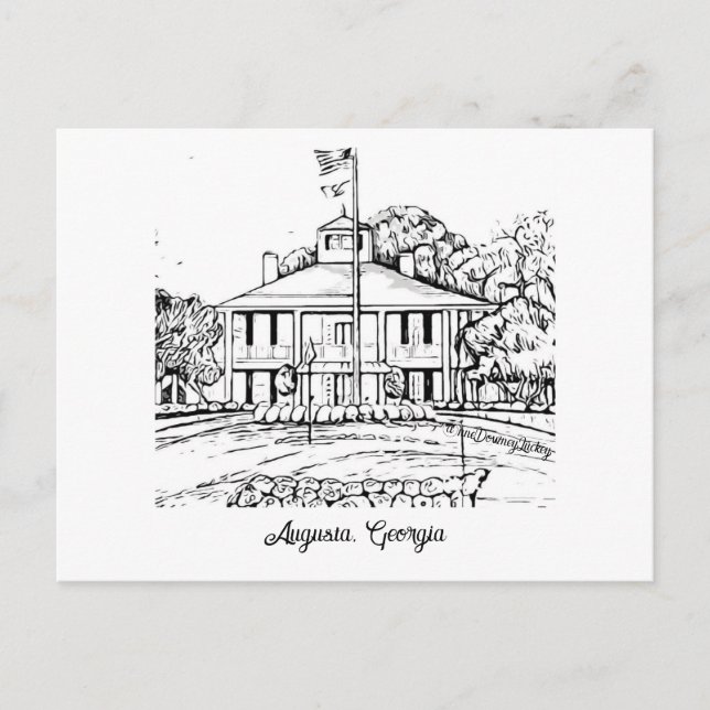 Augusta, postal de Georgia (Anverso)