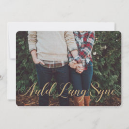 Auld Lang Syne elegante estilo Purpurina dorado