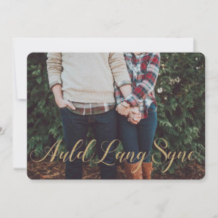 Auld Lang Syne elegante estilo Purpurina dorado