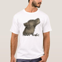 ¡Aúlla Sí! Camiseta de Silueta de Lobo de Galaxia 
