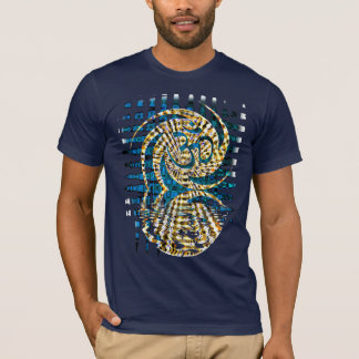 AumDelica Grunge Om Camisa de Rótulo