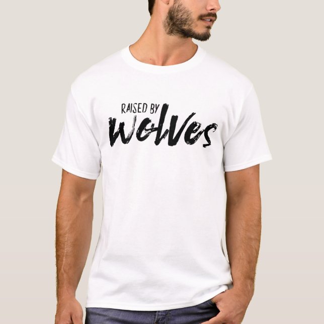 Aumentado por la camiseta unisex de los lobos (Anverso)