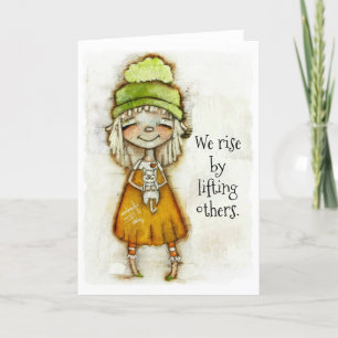 Aumentamos - Tarjeta de aliento (en blanco dentro)