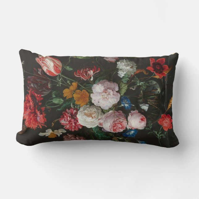 Aún almohada floral de la vida (Anverso)