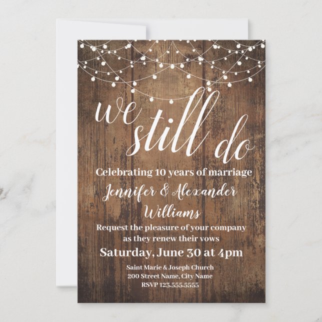Aún celebramos aniversario de bodas (Anverso)