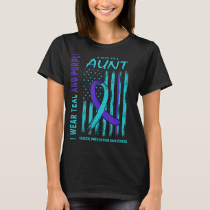 Aún uso camiseta Verde azulada y morada de concien