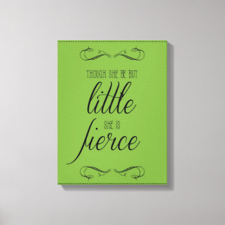 Aunque sea pequeña, es feroz, lienzo