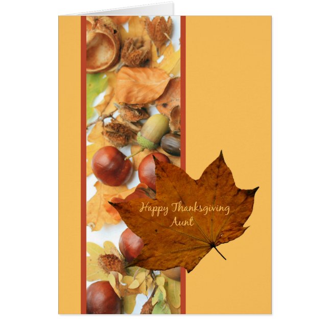 Aunt Thanksgivingcard (Frente)