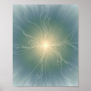Aura Botánica Serena - Arte Espiritual en Pared