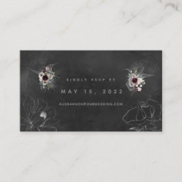 Aura De La Tarjeta RSVP Online De Boda Nocturno