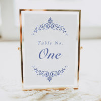 AURELIA Chinoiserie Tarjeta de número de tabla vic