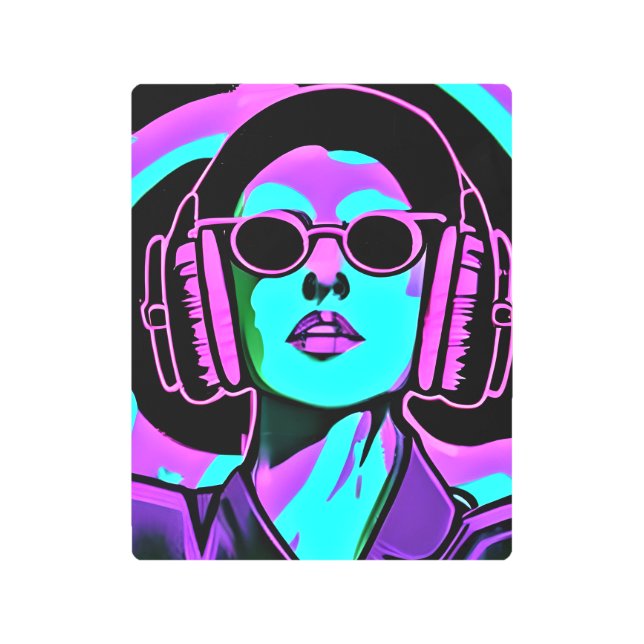 Auriculares con arte de IA (Anverso)