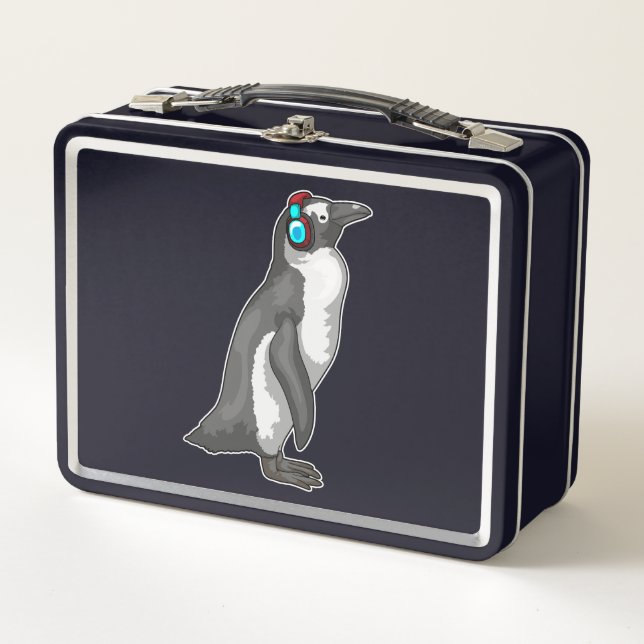 Auriculares con música pingüino (Anverso)