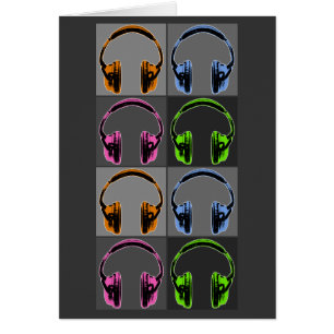 Auriculares de arte pop de cuatro estrellas