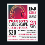 Auriculares, DJ, Volante publicitario para eventos<br><div class="desc">Auriculares,  DJ,  Volantes De Publicidad De Eventos Club Por La Tienda De Tarjetas De Negocios.</div>