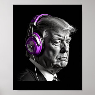 Auriculares Donald Trump Divertido Presidente Arte