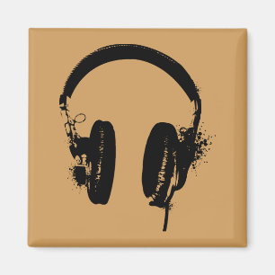 Auriculares Imán de Arte Gráfico con Plantilla Arc