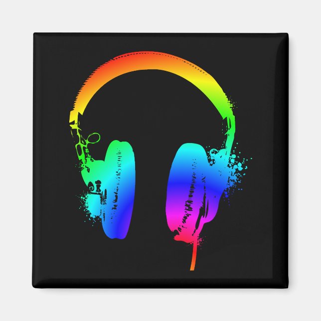 Auriculares Imán de Arte Gráfico con Plantilla Arc (Frente)