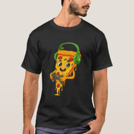 Auriculares Pizza Slice Camisa de Juegos | Funny G