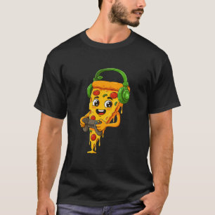 Auriculares Pizza Slice Camisa de Juegos Funny G