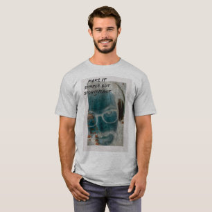 Auriculares simples diferentes gafas camiseta