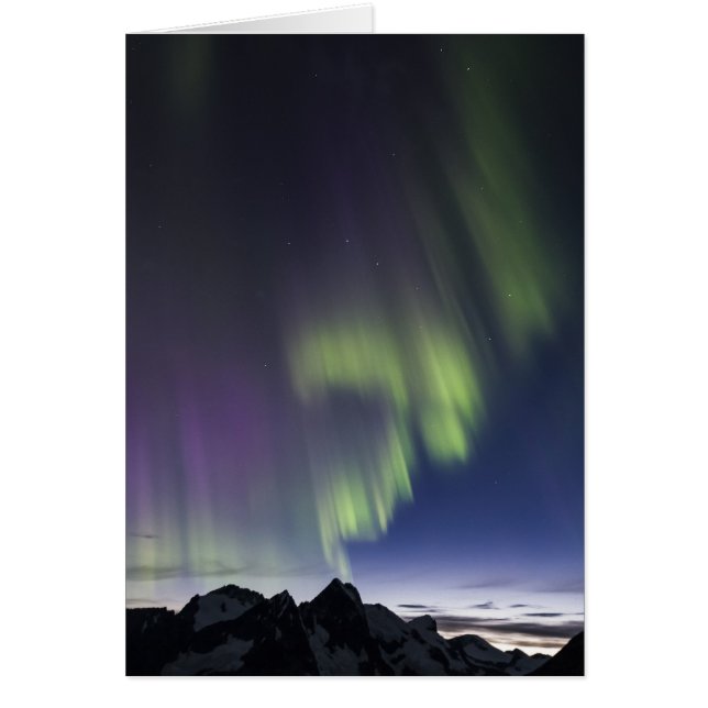Aurora boreal de Juneau Icefield (espacio en (Frente)