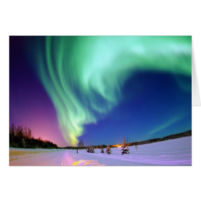 Aurora Borealis en Alaska (Anverso (Horizontal))