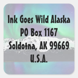 Aurora Borealis - Pegatinas sobre sobres