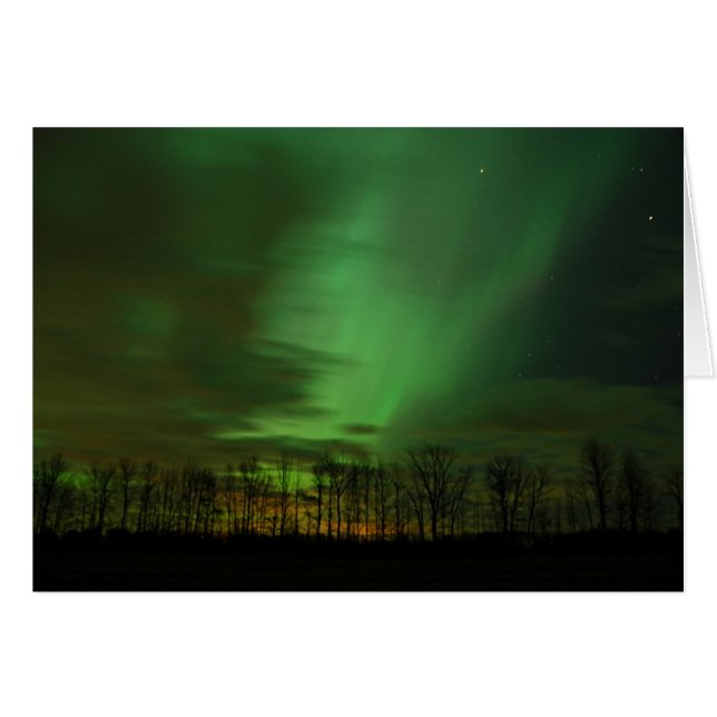 Aurora Borealis Real Northern Lights Michigan (Anverso (Horizontal))