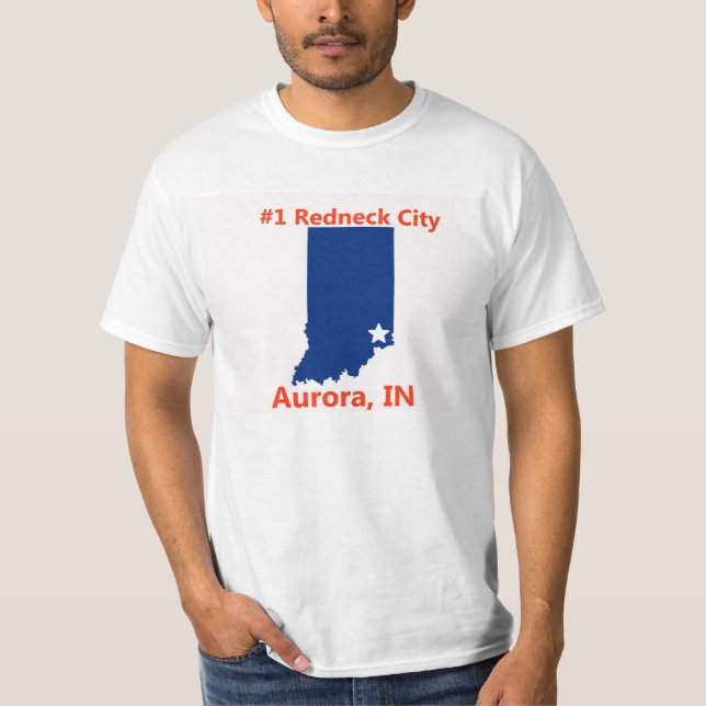 Aurora, camiseta para hombre de la ciudad del (Anverso)