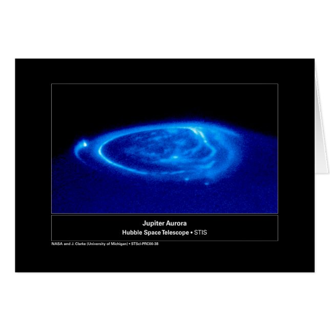 Aurora en el telescopio de Júpiter Hubble (Anverso (Horizontal))