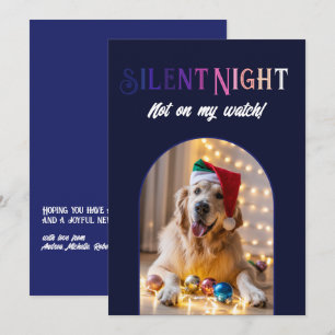 Aurora Glow Tarjeta de Navidad Divertida para Perr