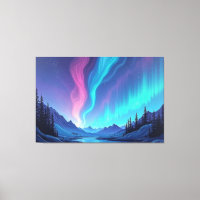 Aurora Tide – Premium 60"x40" Lienzo de Arte Fluid