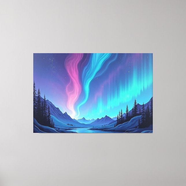 Aurora Tide – Premium 60"x40" Lienzo de Arte Fluid (Anverso)