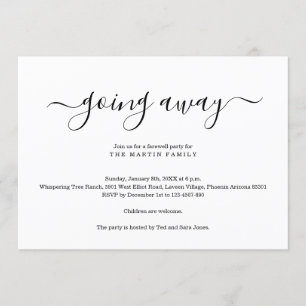 Ausente invitación de fiesta