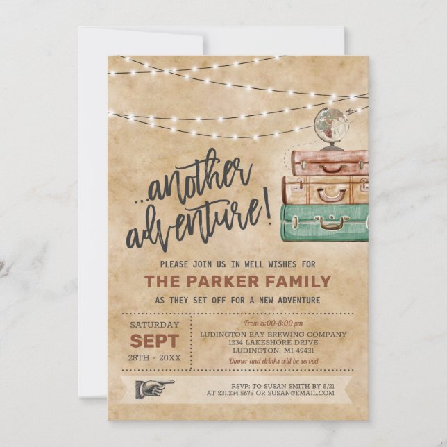 Ausente invitación de fiesta (Anverso)