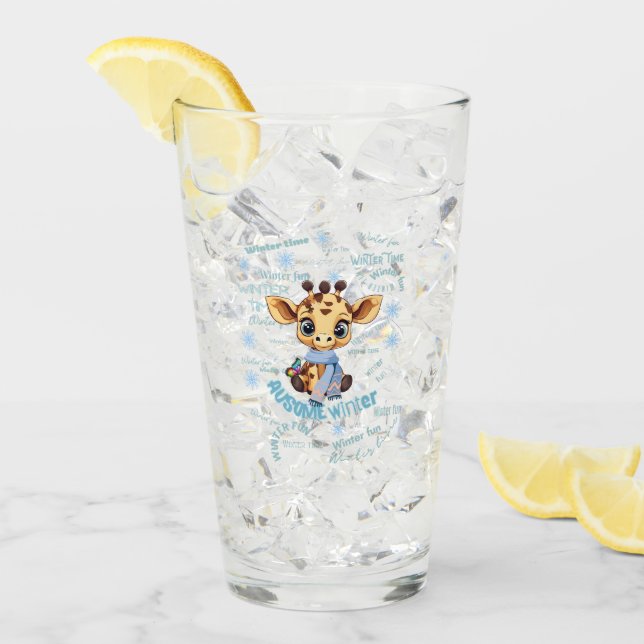 Ausome Winter – One of a Kind Snowflake Giraffe  (Anverso (hielo))