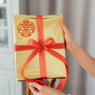 Auspiciosos acentos de Pegatinas chinos de Año Nue