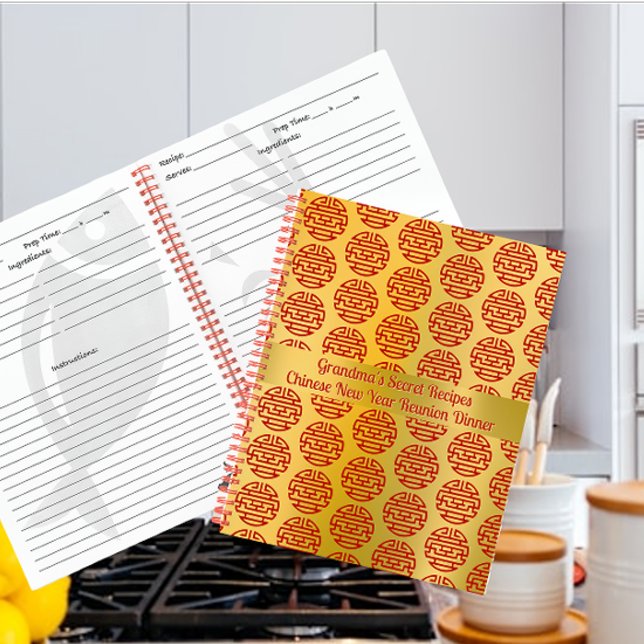 Auspiciosos acentos libro de recetas chino de Año  (Subido por el creador)