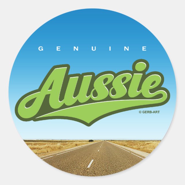 Aussie original - pegatina (verde/exterior) (Anverso)