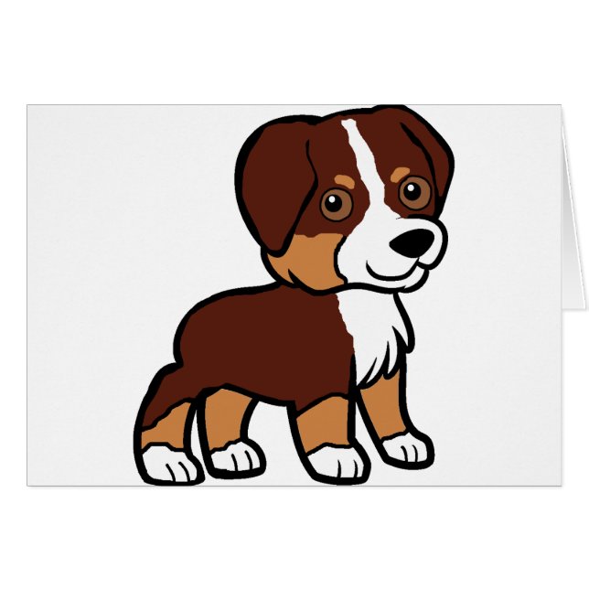 aussie rojo tri caricatura (Anverso (Horizontal))
