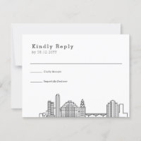 Austin Boda | RSVP estilizada de líneas aéreas