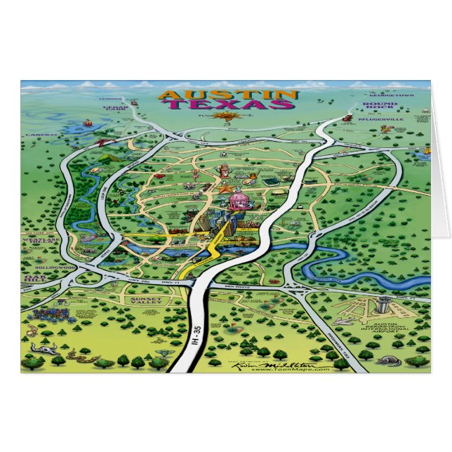 Austin Map (Anverso (Horizontal))