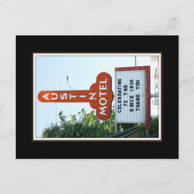 Austin Motel - postal (Anverso)