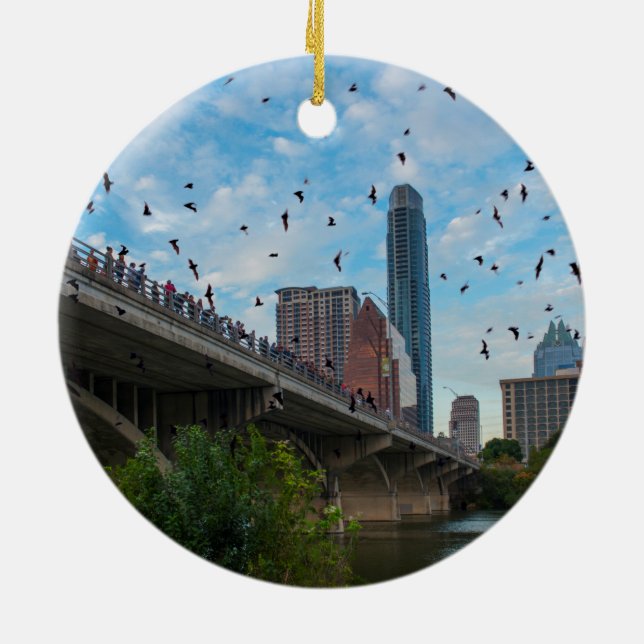 Austin, Texas con un adorno de cerámica para murci (Atrás)