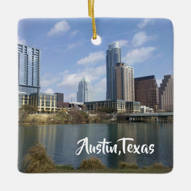 Austin, Texas, Ornamento de Navidad Keepsake (Anverso)
