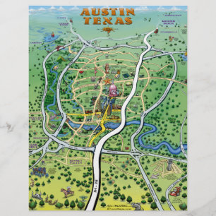 Austin Texas Personalizado Map Flyer