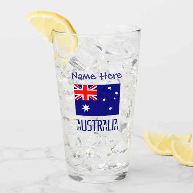 Australia Bandera australiana Azul Personalización (Anverso (hielo))