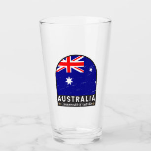 Australia Bandera Emblema de mal gusto cosecha