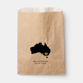 Australia Boda Favor Trate Sacks, Mapa Bolsas de R